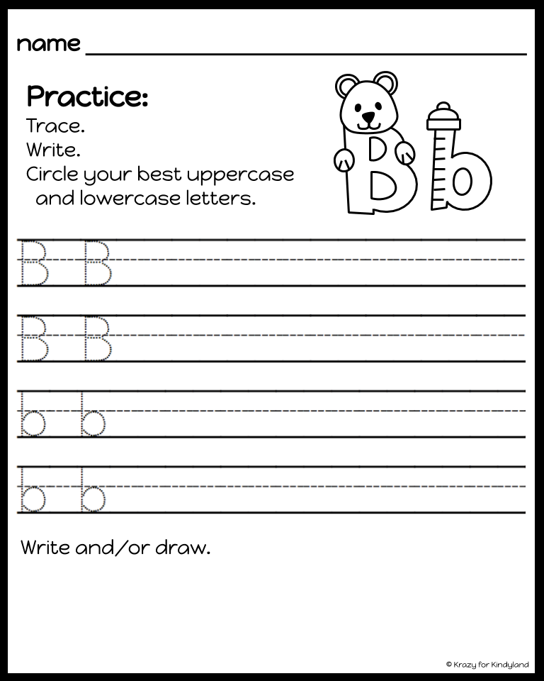 Handwriting Worksheets For Teaching Letters With Kindergarten And Preschool