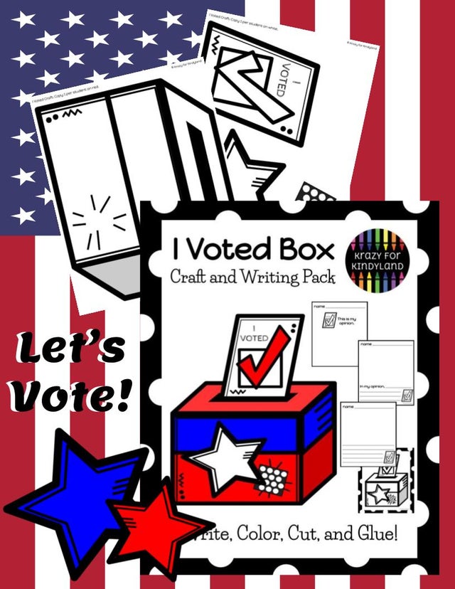 i-voted-election-craft-and-kindergarten-writing-lesson