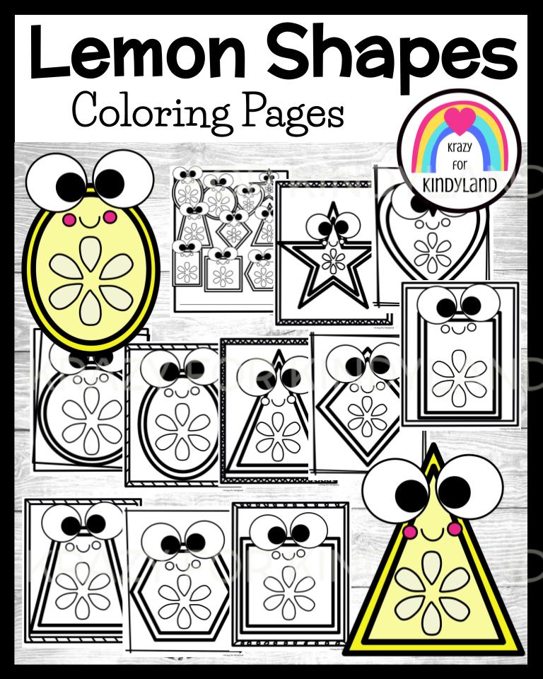 lemon coloring page