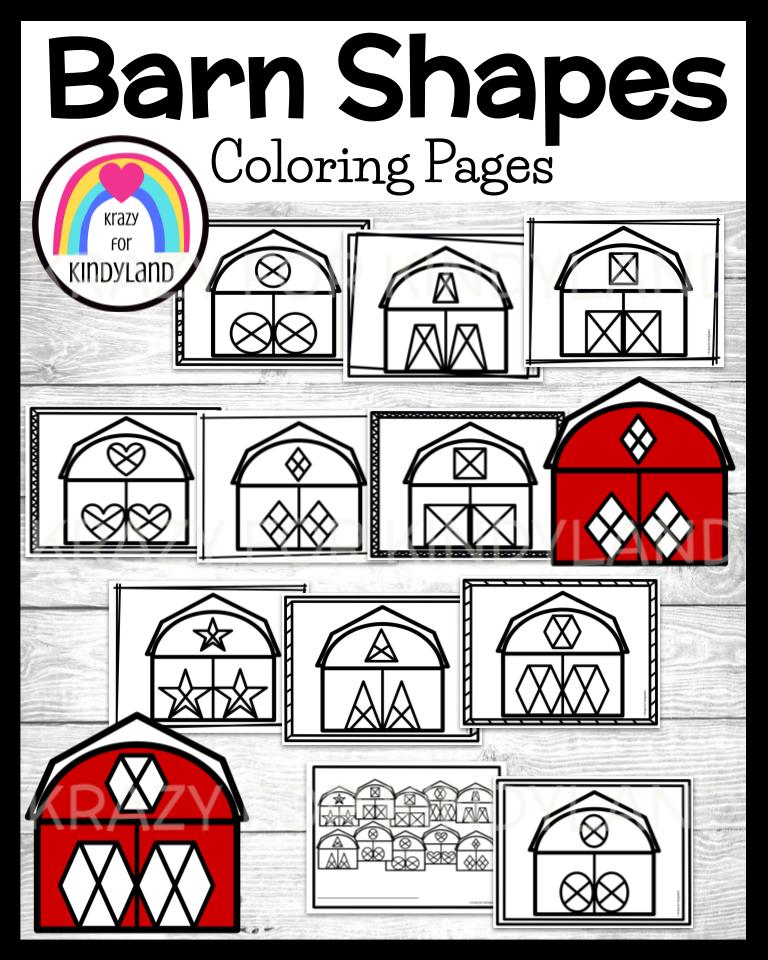 barn coloring sheet